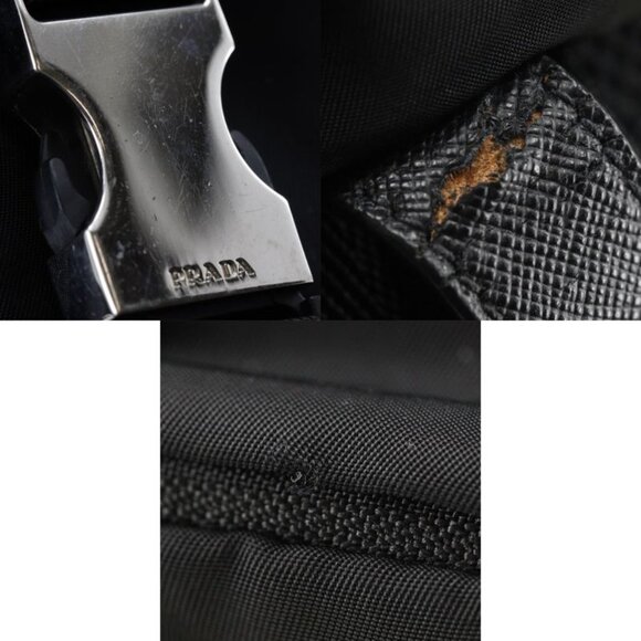 Prada 2 Vz135 Nylon Nero Backpack Daypack